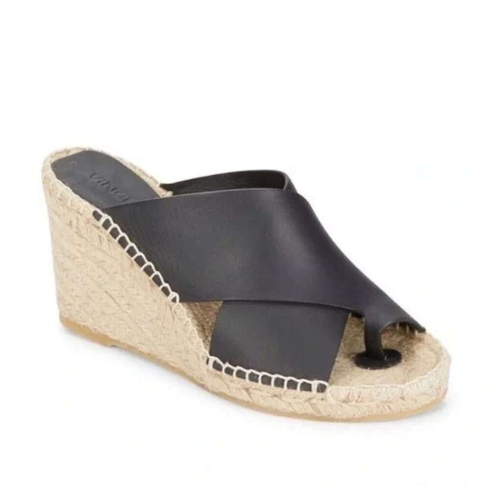 Vince Suraya Leather Espadrille Mule NIB
